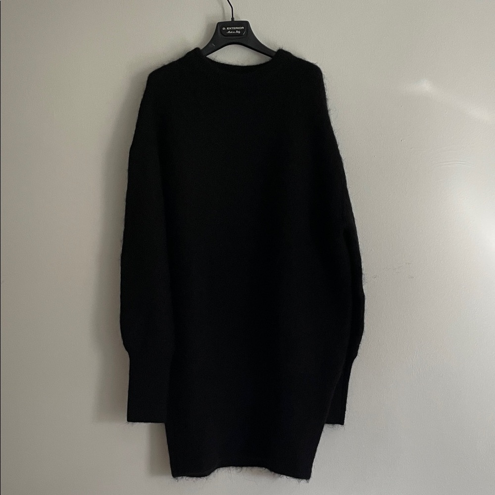 Toteme Benfeld Black Oversized Alpaca Blend Sweater. M